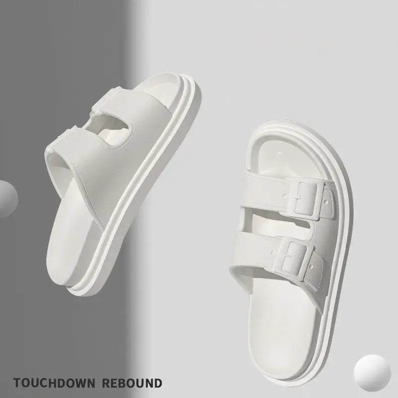 Women's Classy  Slippers for Women at Home in Summer, Comfortable Soft-Soled Non-Slip Outdoor Thick-Soled Casual Lightweight Summer Slippers for Women