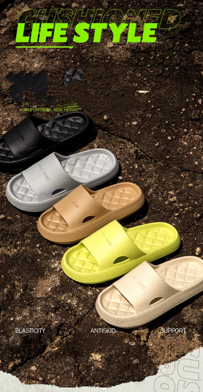 Slippers For Men thick-soled Comfortable Home anti-slip Cool Slippers For Women