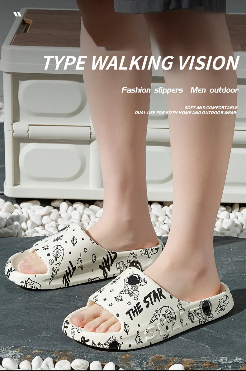 Slippers FOR WOMEN'S Summer Outdoor Wear, New Indoor Home, Bathroom, Shower, Non Slip, Household Slippers for Men Zyt2411