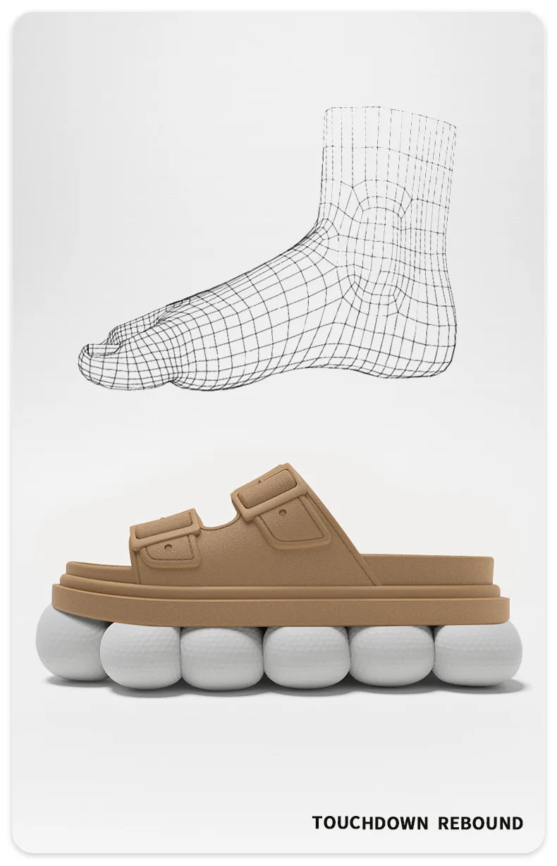 Women's Classy  Slippers for Women at Home in Summer, Comfortable Soft-Soled Non-Slip Outdoor Thick-Soled Casual Lightweight Summer Slippers for Women