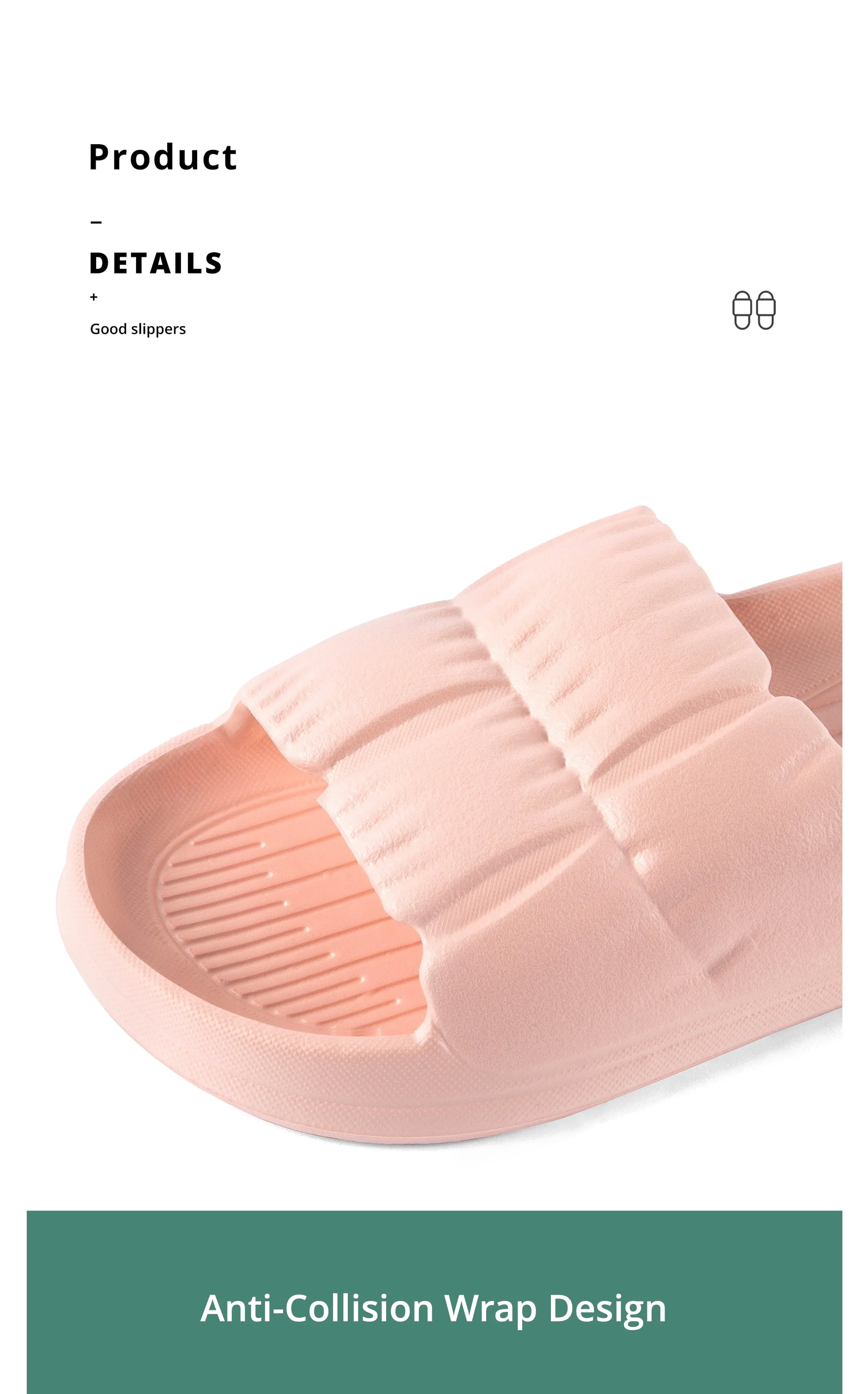 Soft Bottom Slippers for Women Home Bathroom Home Bath Non-slip Couple Summer Sandals for Men Summer Beach Wear Comfortable