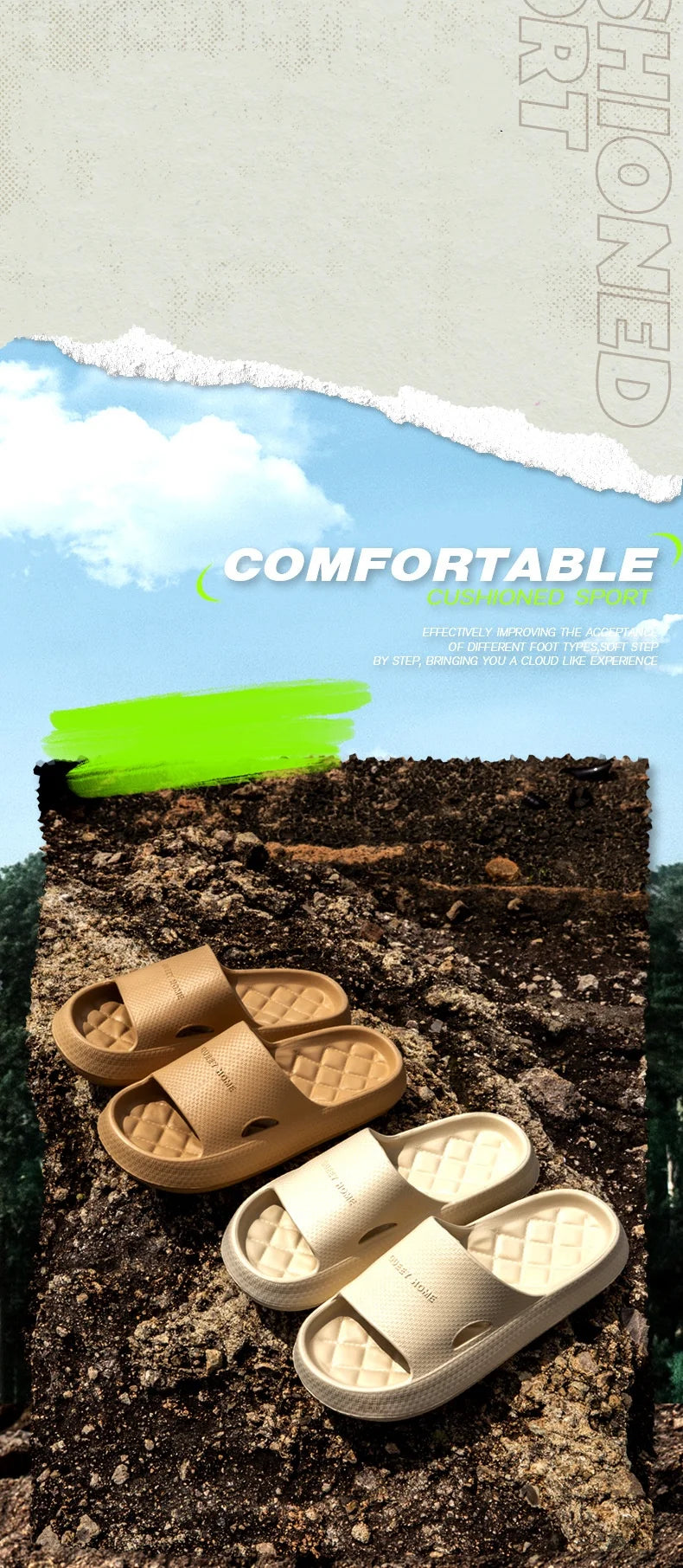 Slippers For Men thick-soled Comfortable Home anti-slip Cool Slippers For Women