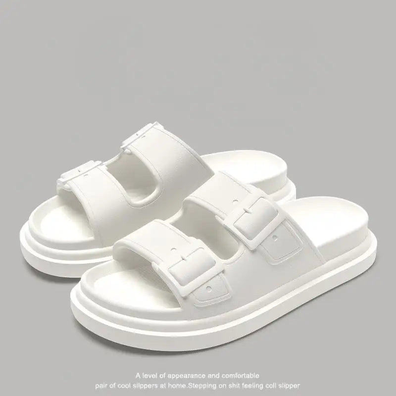 Women's Classy  Slippers for Women at Home in Summer, Comfortable Soft-Soled Non-Slip Outdoor Thick-Soled Casual Lightweight Summer Slippers for Women