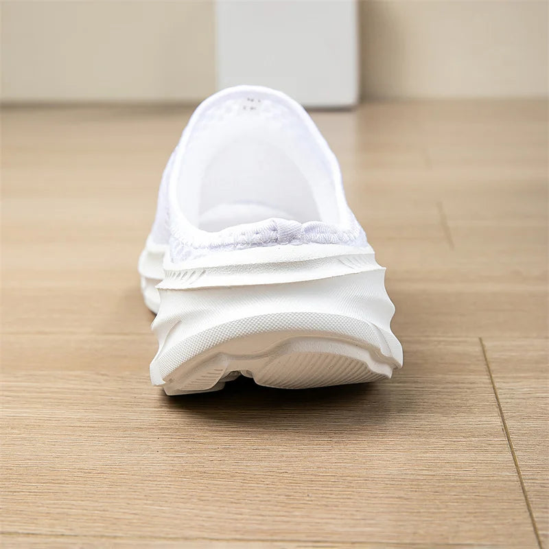 Women Comfortable Half Slippers Breathable Non Slip Leisure Flat Shoes High Quality Indoor Outdoor Shoes for Female